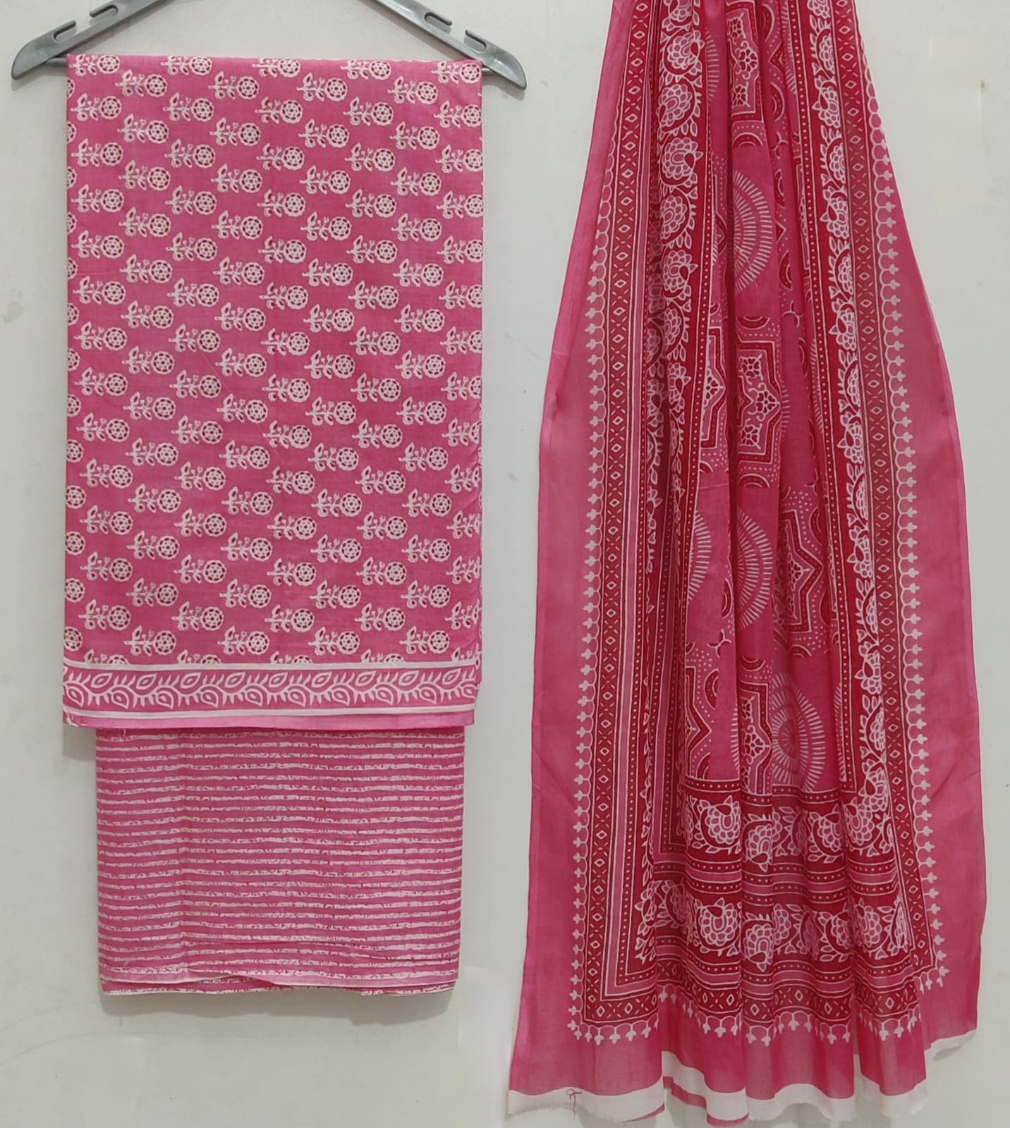 Royal Heritage Cotton Dress Material With Cotton Dupatta