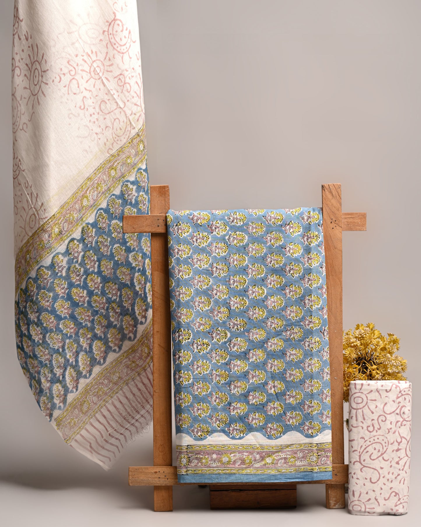 Royal Heritage Cotton Dress Material With Cotton Dupatta