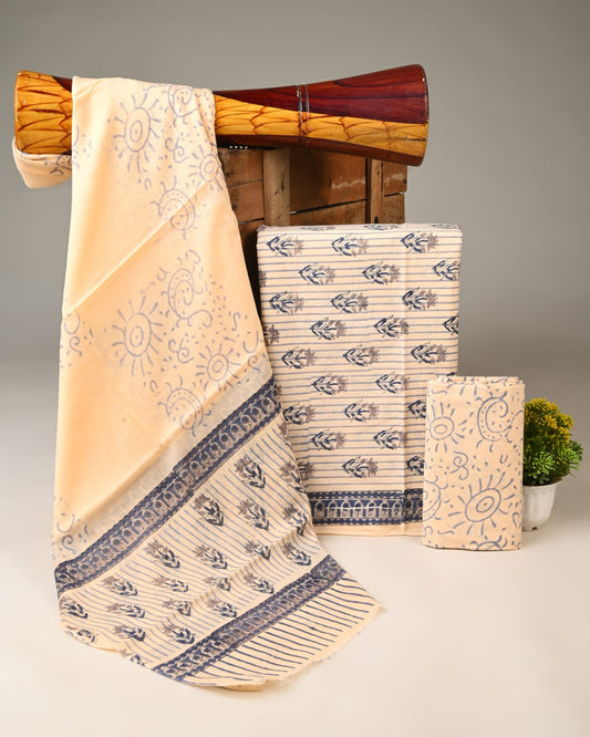 Royal Heritage Cotton Dress Material With Cotton Dupatta
