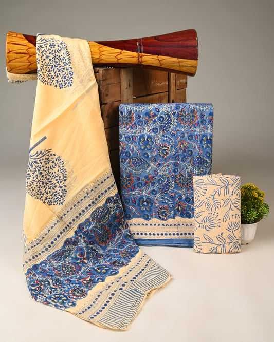 Royal Heritage Cotton Dress Material With Cotton Dupatta