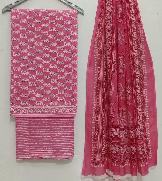 Royal Heritage Cotton Dress Material With Cotton Dupatta