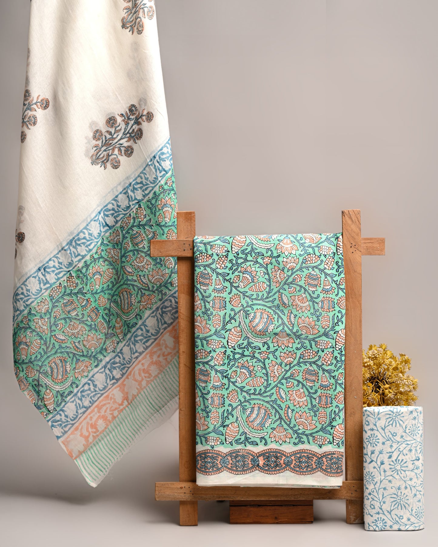 Royal Heritage Cotton Dress Material With Cotton Dupatta