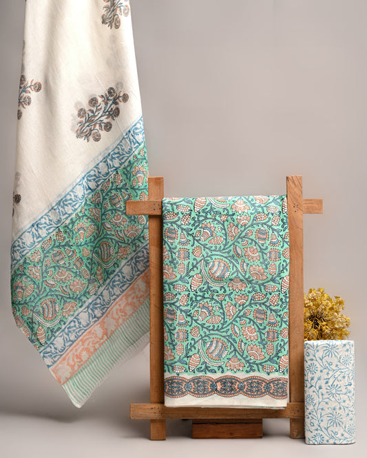 Royal Heritage Cotton Dress Material With Cotton Dupatta