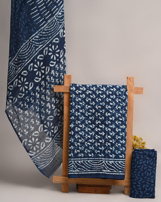 Royal Heritage Cotton Dress Material With Cotton Dupatta