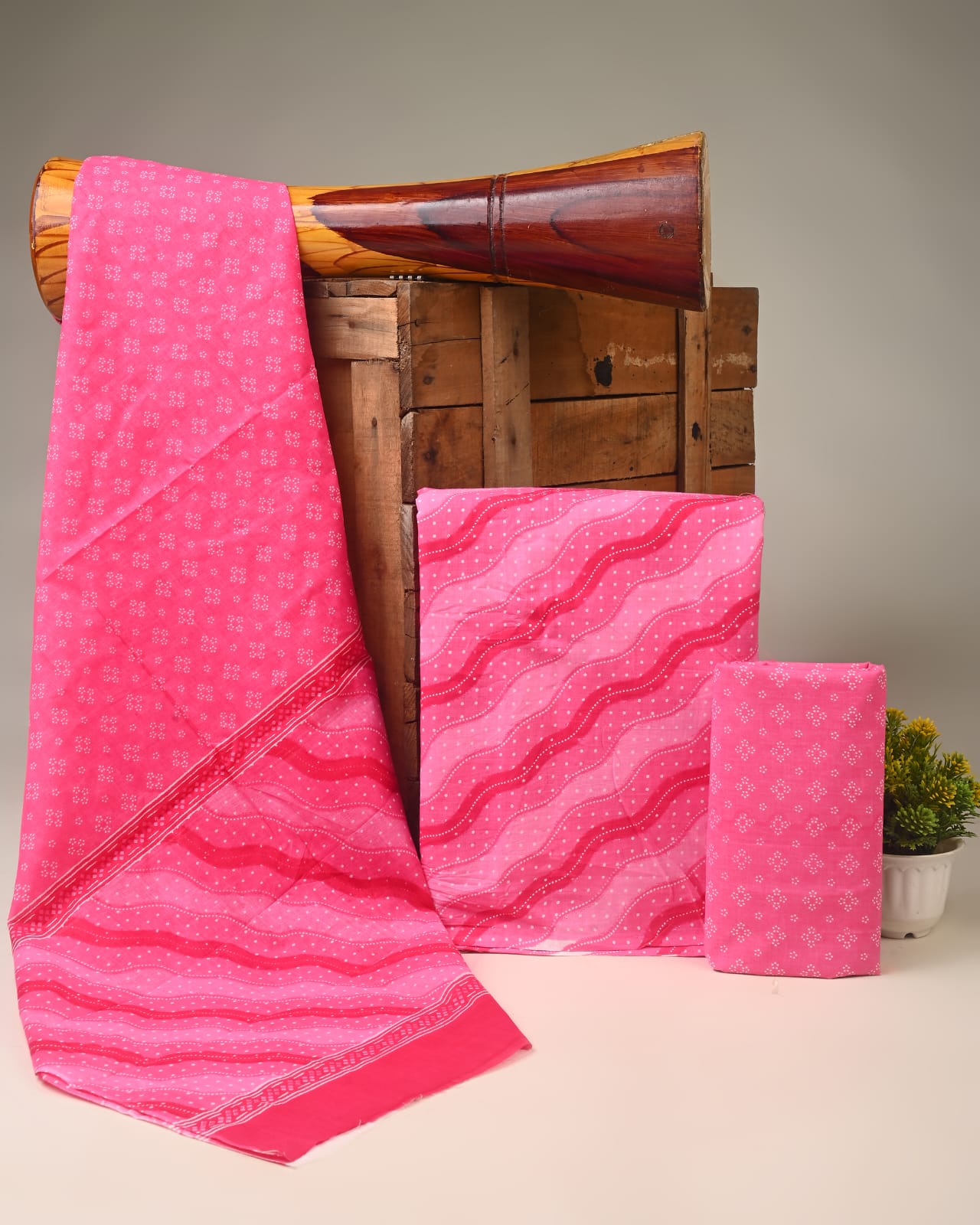 Royal Heritage Cotton Dress Material With Cotton Dupatta