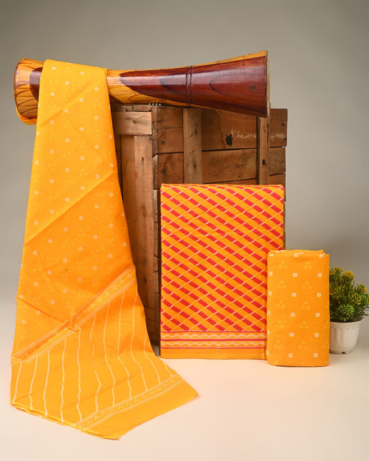 Royal Heritage Cotton Dress Material With Cotton Dupatta