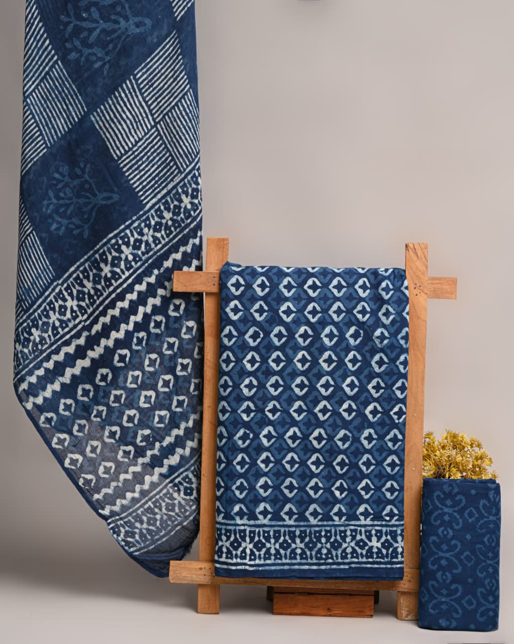 Royal Heritage Cotton Dress Material With Cotton Dupatta